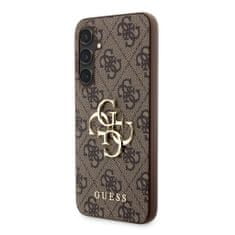 Guess Zadní kryt PU 4G Metal Logo pro Samsung Galaxy S23 FE Brown