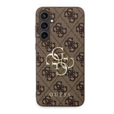 Guess Zadní kryt PU 4G Metal Logo pro Samsung Galaxy S23 FE Brown