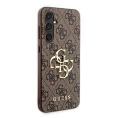 Guess Zadní kryt PU 4G Metal Logo pro Samsung Galaxy S23 FE Brown