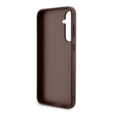 Guess Zadní kryt PU 4G Metal Logo pro Samsung Galaxy S23 FE Brown