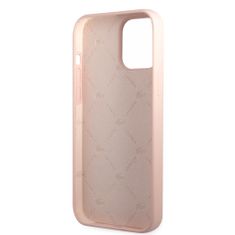 Lacoste Zadní kryt Liquid Silicone Glossy Printing Logo pro iPhone 13 Pro Max Pink