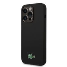 Lacoste Zadní kryt Liquid Silicone Microfiber Croc Logo Magsafe pro iPhone 15 Pro Max Black