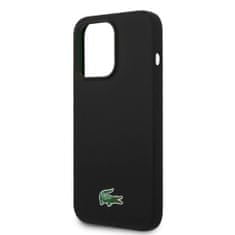 Lacoste Zadní kryt Liquid Silicone Microfiber Croc Logo Magsafe pro iPhone 15 Pro Max Black