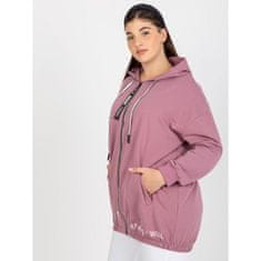 RELEVANCE Dámská mikina plus size s kapucí ARISTA růžová RV-BL-8302.78_391509 Univerzální