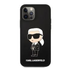 Karl Lagerfeld Ikonik NFT kryt pro iPhone 12 / 12 Pro Černá