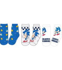 E plus M Dětské ponožky Ježek Sonic 3ks 23-34 cm