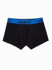 OMBRE Pánské boxerky Uktul černo-modrá XXL