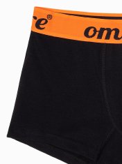 OMBRE Pánské boxerky Uktul černo-oranžová M