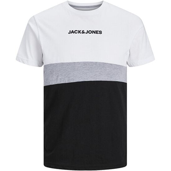 Jack&Jones Pánské triko JJEREID Standard Fit 12233961 White