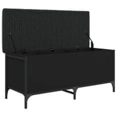 Vidaxl Úložná lavice černá 102 x 42 x 45 cm kompozitní dřevo