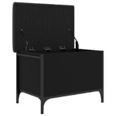 Vidaxl Úložná lavice černá 62 x 42 x 45 cm kompozitní dřevo
