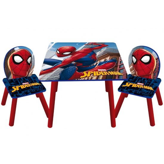 Arditex Dětský dřevěný stolek + židle SPIDERMAN, SM14177