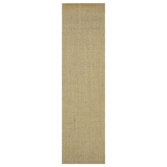 Vidaxl Koberec přírodní sisal 66 x 250 cm zelený