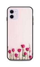 TopQ Kryt iPhone 11 silikon Roses 48912