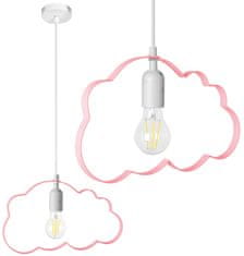 Toolight Závěsná lampa Cloud světle růžová