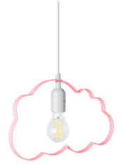 Toolight Závěsná lampa Cloud světle růžová