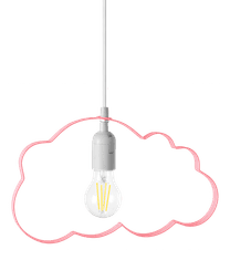 Toolight Závěsná lampa Cloud světle růžová