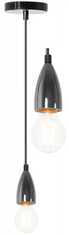 Toolight Závěsný stropní lampový rám Chrome černý APP357-1CP