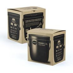 Qualy Design Nádoba na kompostovatelný odpad Foody 10379GN, 3,5L, zelená