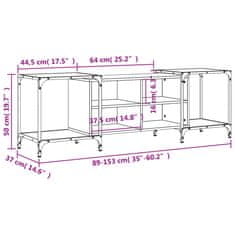 Vidaxl TV skříňka dub sonoma 153 x 37 x 50 cm kompozitní dřevo