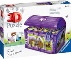 Ravensburger 3D puzzle truhla Koně 223 dílků