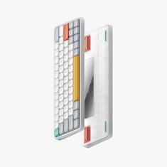 NuPhy Air60 V2 Bezdrátová Mechanická Klávesnice Slim, Ionic White, Gateron Brown