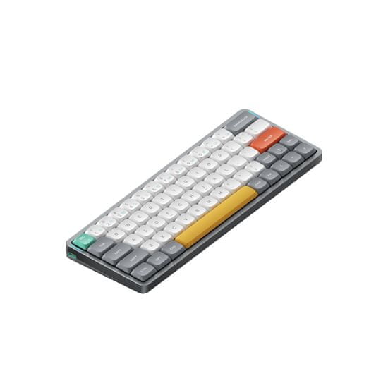 NuPhy Air60 V2 Bezdrátová Mechanická Klávesnice Slim, Lunar Gray, Gateron Cowberry