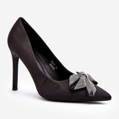 Bow Stilettos Black Fairine velikost 40