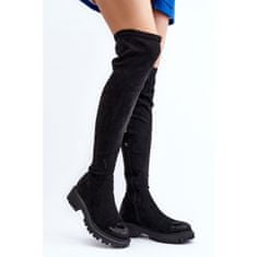 Dámské boty La.Fi Flat Knee Heeled Boots 270068B-SU Black velikost 41