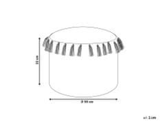 Beliani Taburet 50 cm béžový PIRAK