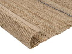 Beliani Jutový koberec 140 x 200 cm béžový RAUTA