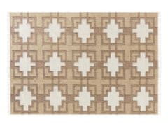 Beliani Jutový koberec 160 x 230 cm béžový KONURTAY