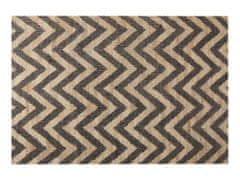 Beliani Jutový koberec 160 x 230 cm béžový/černý DEDEPINARI