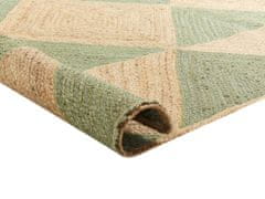 Beliani Jutový koberec 200 x 300 cm béžový/zelený CALIS