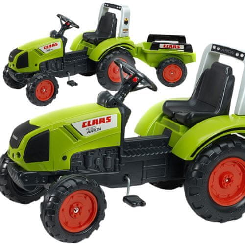 Falk Velký pedálový traktor FALK Claas s přívěsem na 3 roky