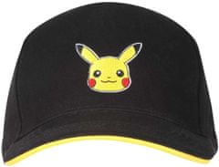 CurePink Baseballová kšiltovka Pokémon: Pikachu Odznak (nastavitelná)