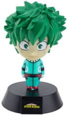 CurePink Dekorativní svítící plastová figurka My Hero Academia: Izuku Midoriya (výška 10 cm)