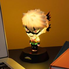 CurePink Dekorativní svítící plastová figurka My Hero Academia: Katsuki Bakugo (výška 10 cm)