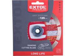 Extol Premium Kotouč diamantový řezný, segmentový Long Life - suché řezání, 125x22,2x2mm