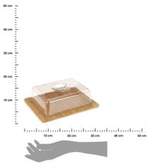 Dekorstyle Servírovací prkénko s víkem Aska bambus 