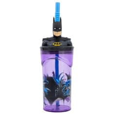 Stor Plastový kelímek Batman / hrnek Batman 3D s brčkem 360 ml