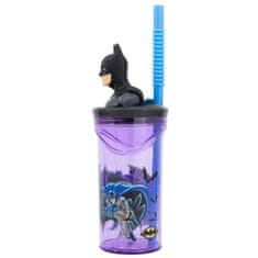 Stor Plastový kelímek Batman / hrnek Batman 3D s brčkem 360 ml