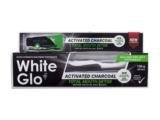 White Glo 150g charcoal total mouth detox, zubní pasta