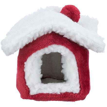 Trixie Xmas cuddly cave - plyšový domek pro myš/křečka,15 x