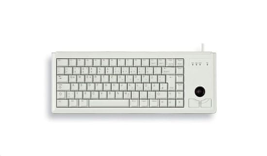 Cherry Klávesnice G84-4400LUBEU-0, KEY, USB, světlá, trackball, US