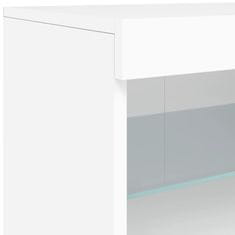 Vidaxl Příborník s LED osvětlením bílý 41 x 37 x 67 cm