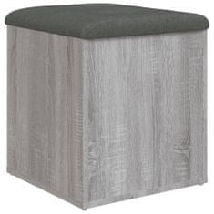 Greatstore Úložná lavice šedá sonoma 42 x 42 x 45 cm kompozitní dřevo