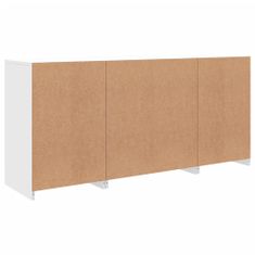 Greatstore Příborník s LED osvětlením bílý 142,5 x 37 x 67 cm