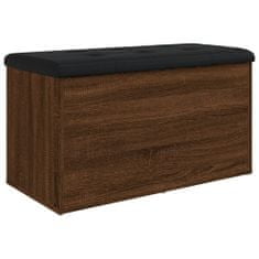 Greatstore Úložná lavice hnědý dub 82 x 42 x 45 cm kompozitní dřevo