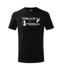 lavandes.cz Dětské tričko Parkour and Freerun, černá, 110